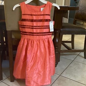 New Gymboree orange dress size 7